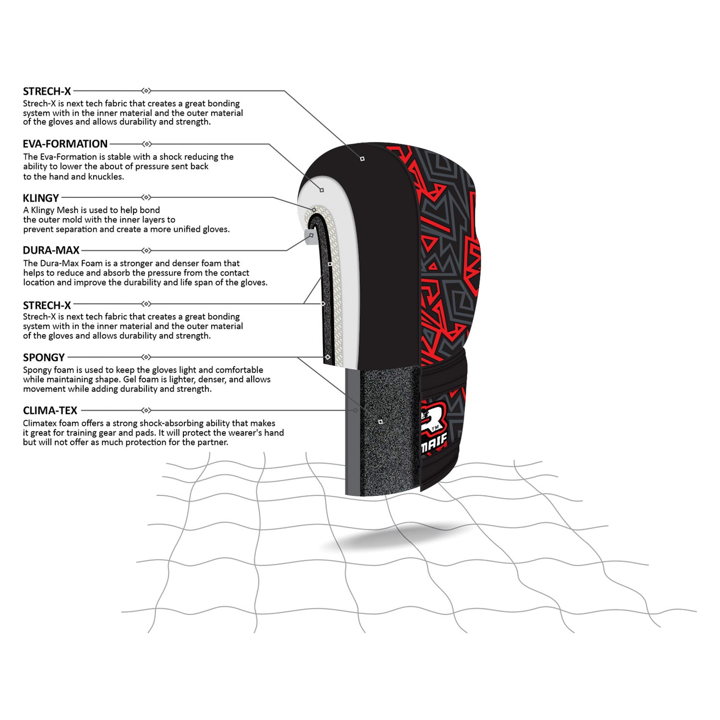 ROOMAIF XENTRIX BOXHANDSCHUHE "KINDER" RBG-240